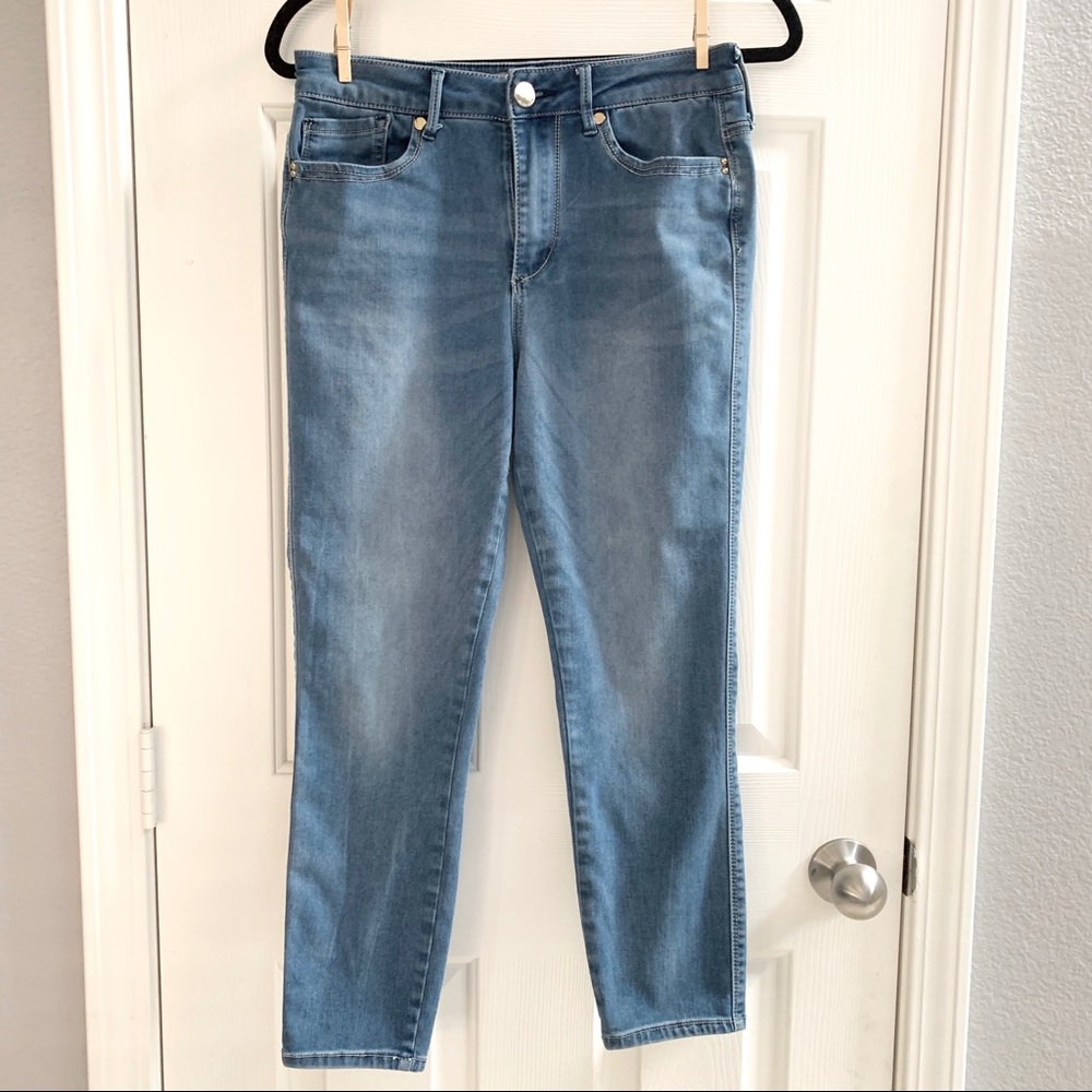 7 for all mankind high rise ankle jeans 8